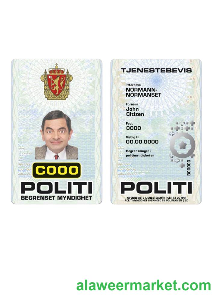 Norway Police ID card
